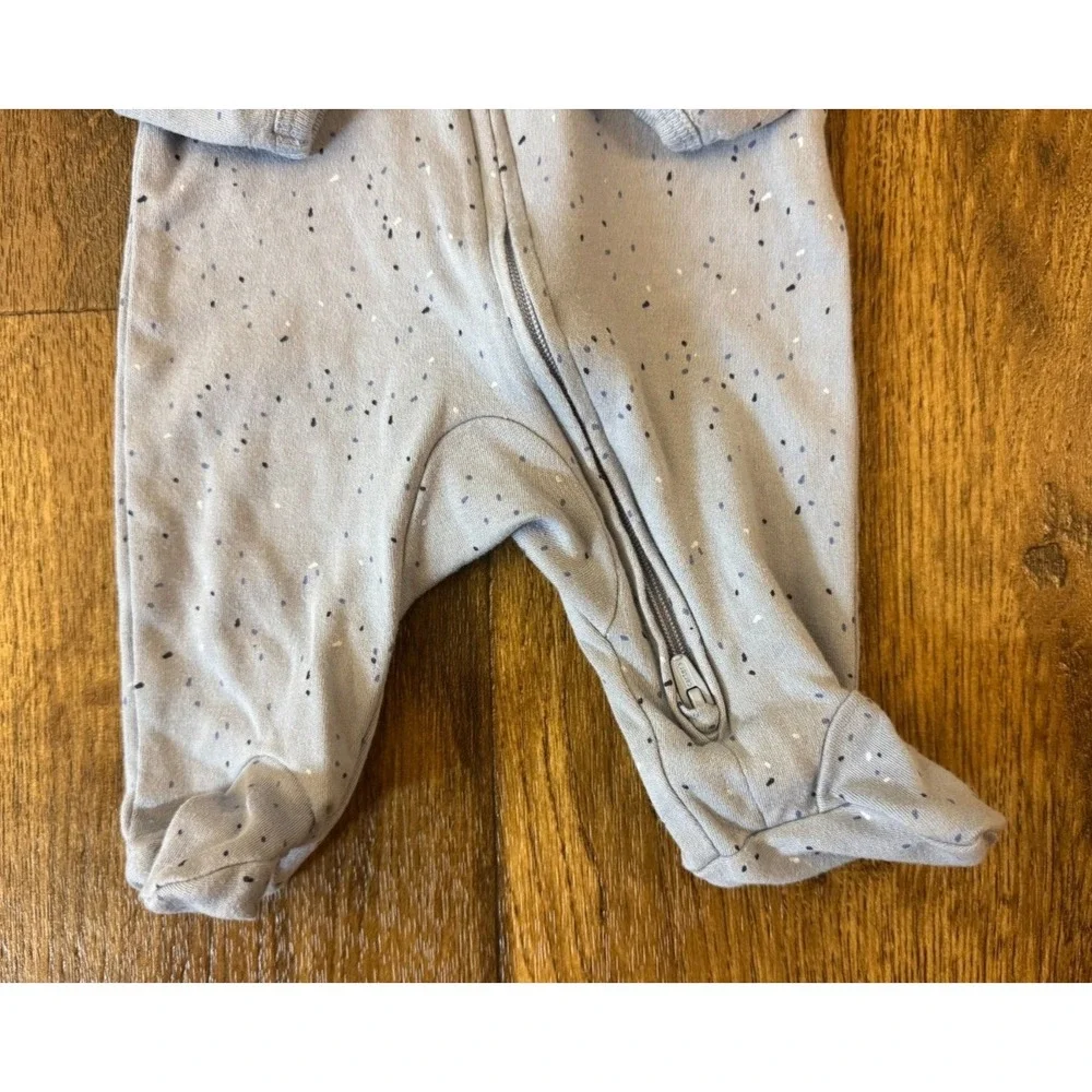 Carters Preemie Baby Boy Sleeper Outfit Romper‎ Cotton Reborn Doll Speckled Bear